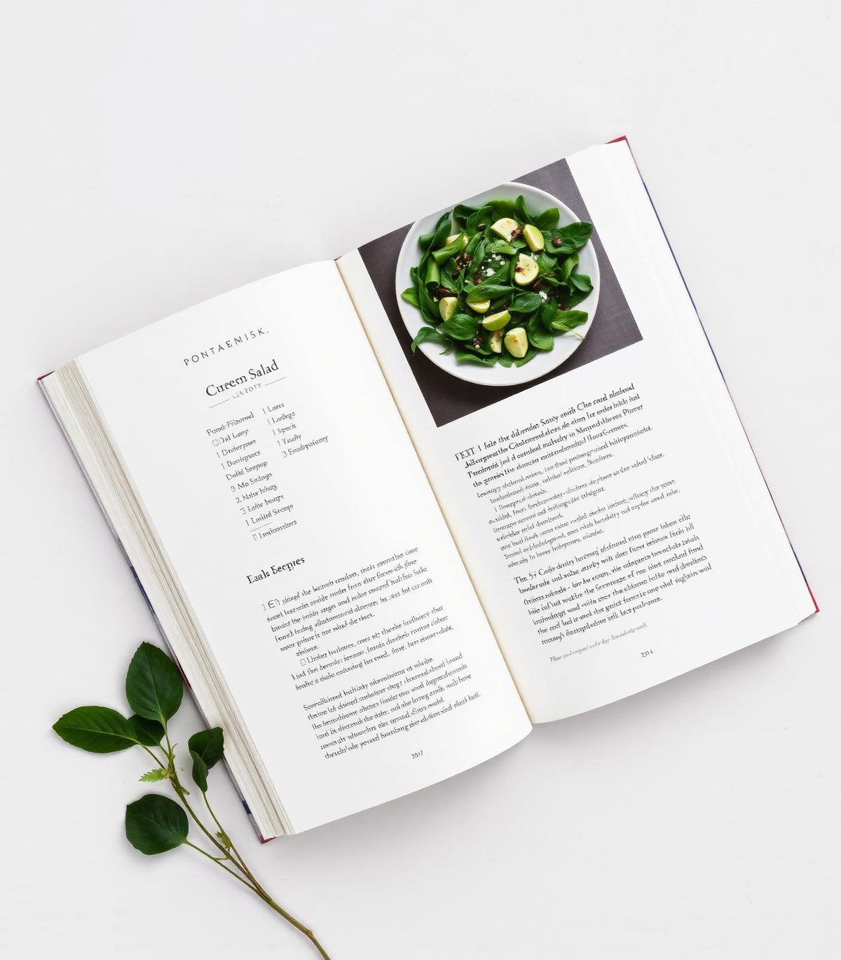 Pagine interne dell'ebook con ricette stagionali